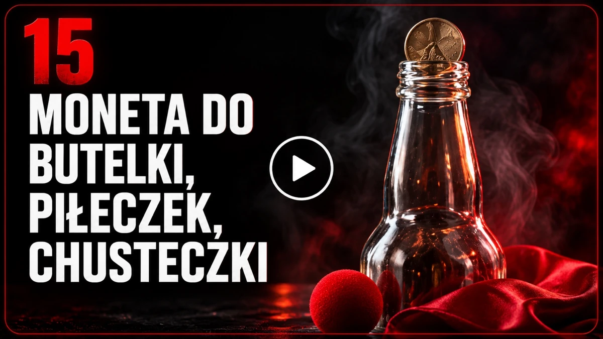 Moneta do butelki, piłeczek, chusteczki