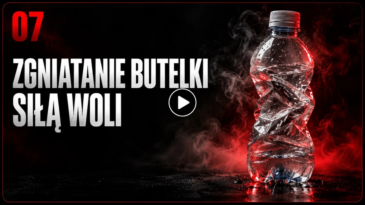 Zgniatanie butelki siłą woli